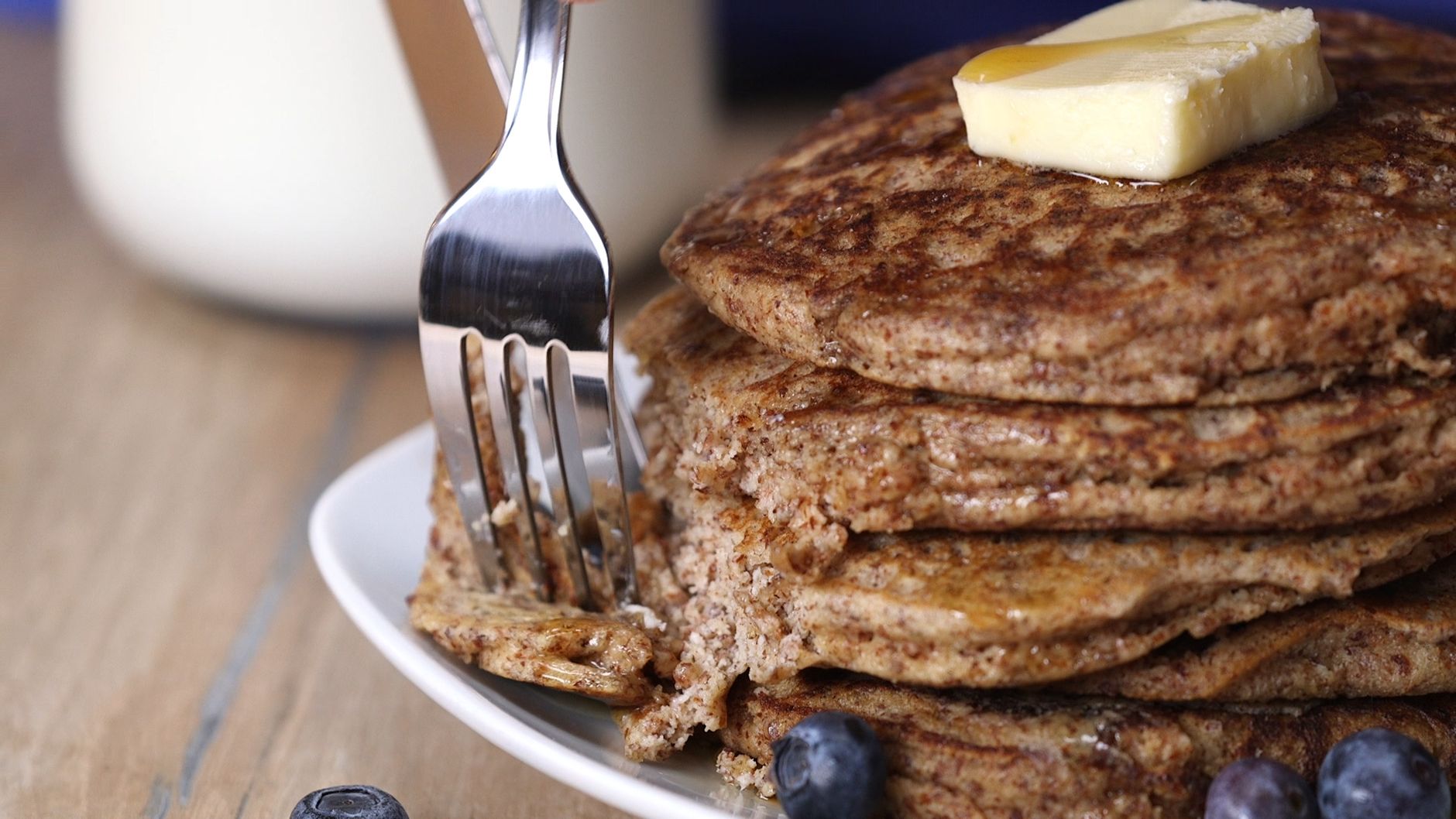 Whole Grain Banana Pancakes