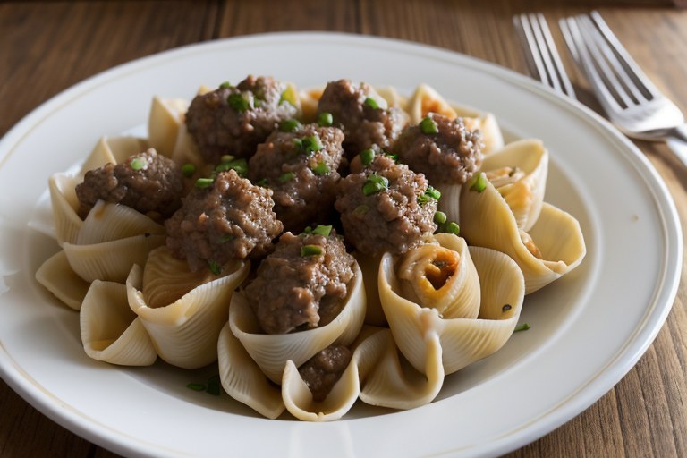 Stuffed Shells with Ground Beef