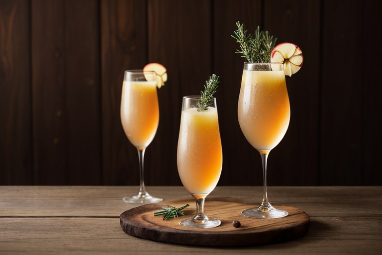 Apple Cider Mimosas