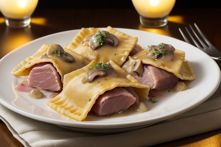 Ham Ravioli Bake