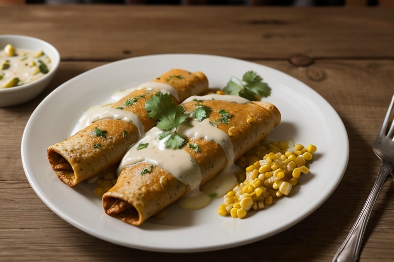 Green Chile Chicken Enchiladas