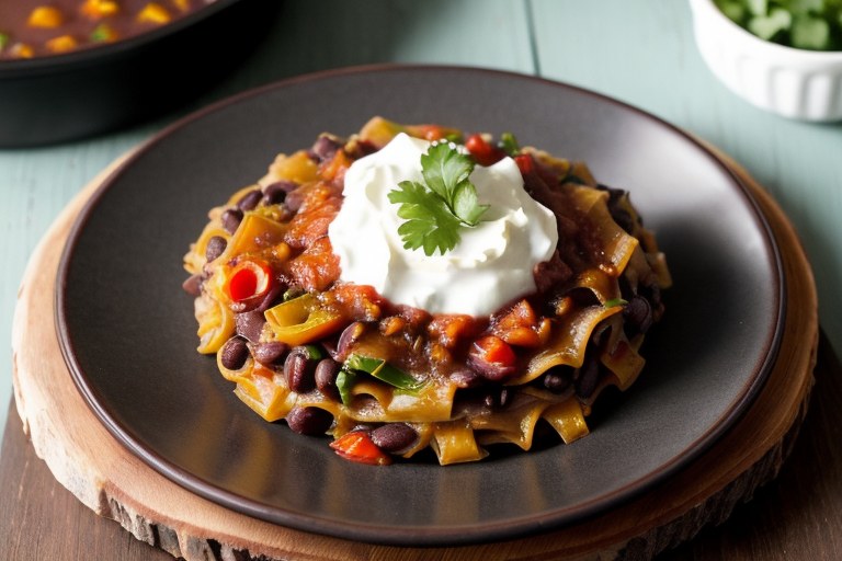 Black Bean Tortilla Casserole