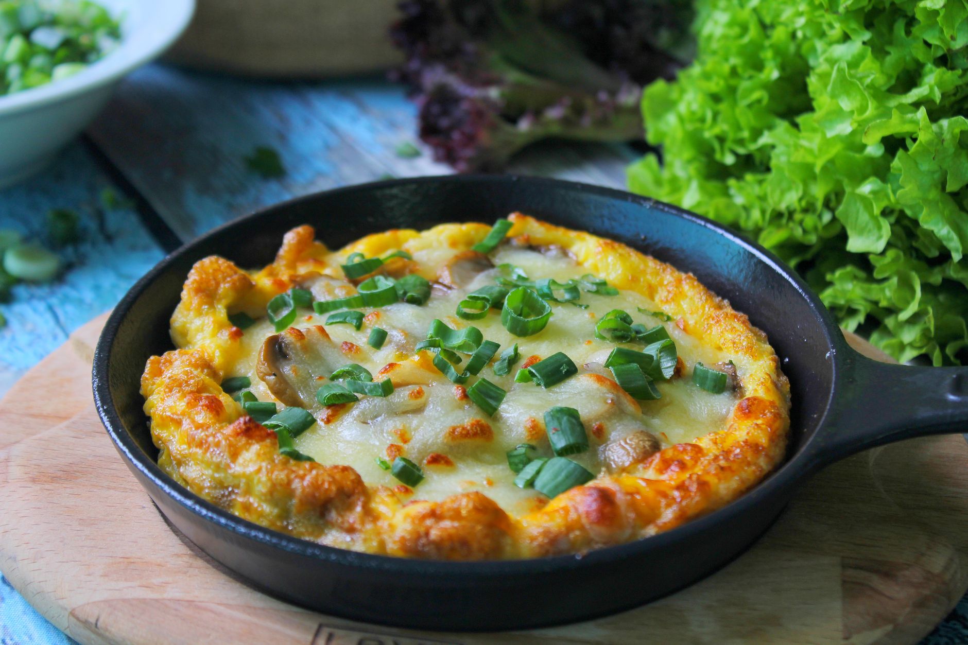 Vegetable Pot Pie Skillet with Cheddar Biscuit Topping