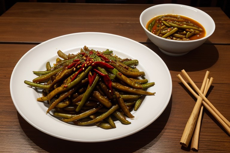Sichuan Style Stir-Fried Chinese Long Beans