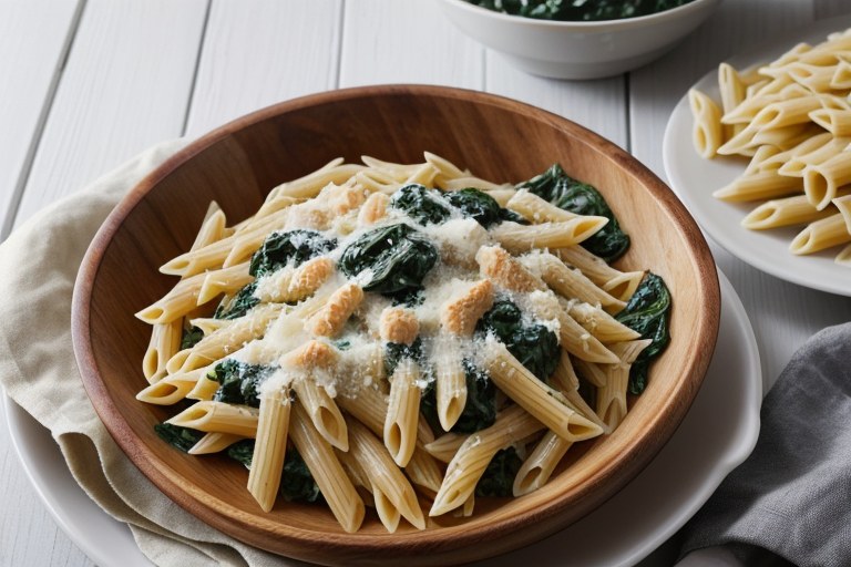 Spinach Alfredo Pasta