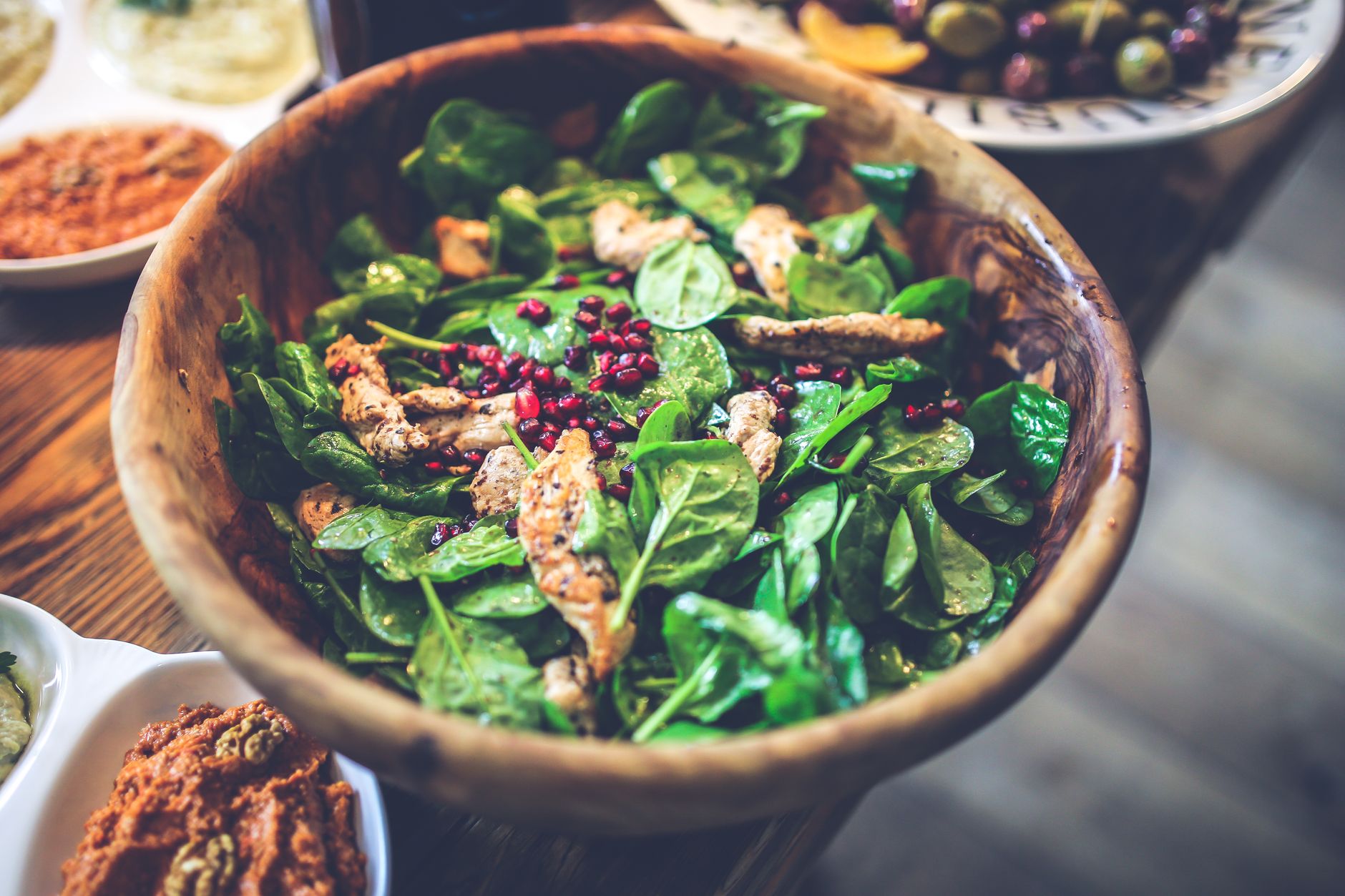 Spinach Salad with Warm Bacon Dressing