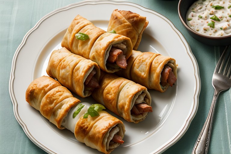 Sausage Egg Rolls