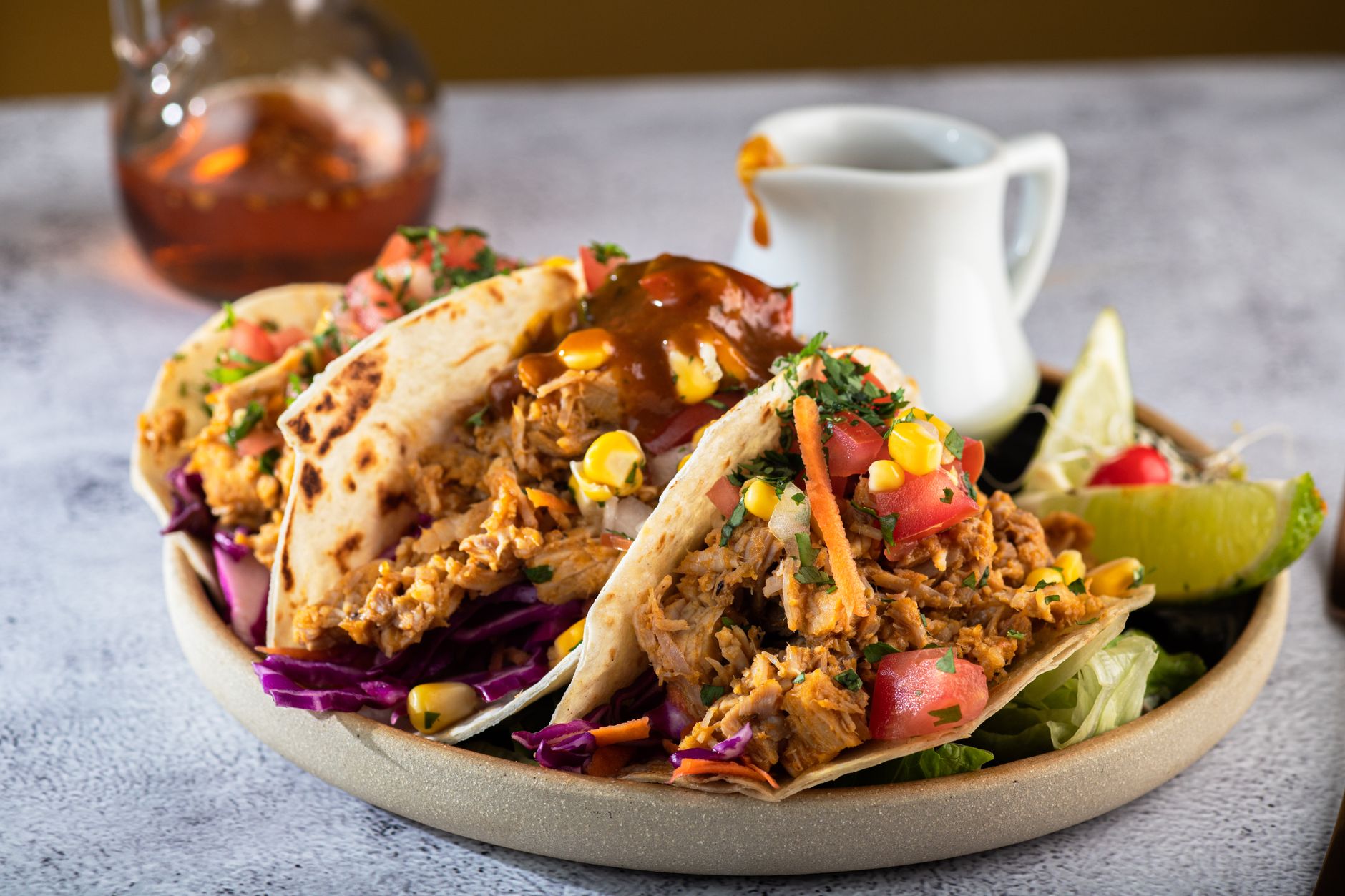 Bourbon Barbecue Chicken Tacos