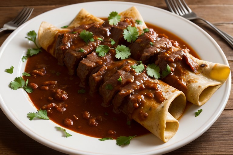 Slow-Cooked Beef Enchiladas