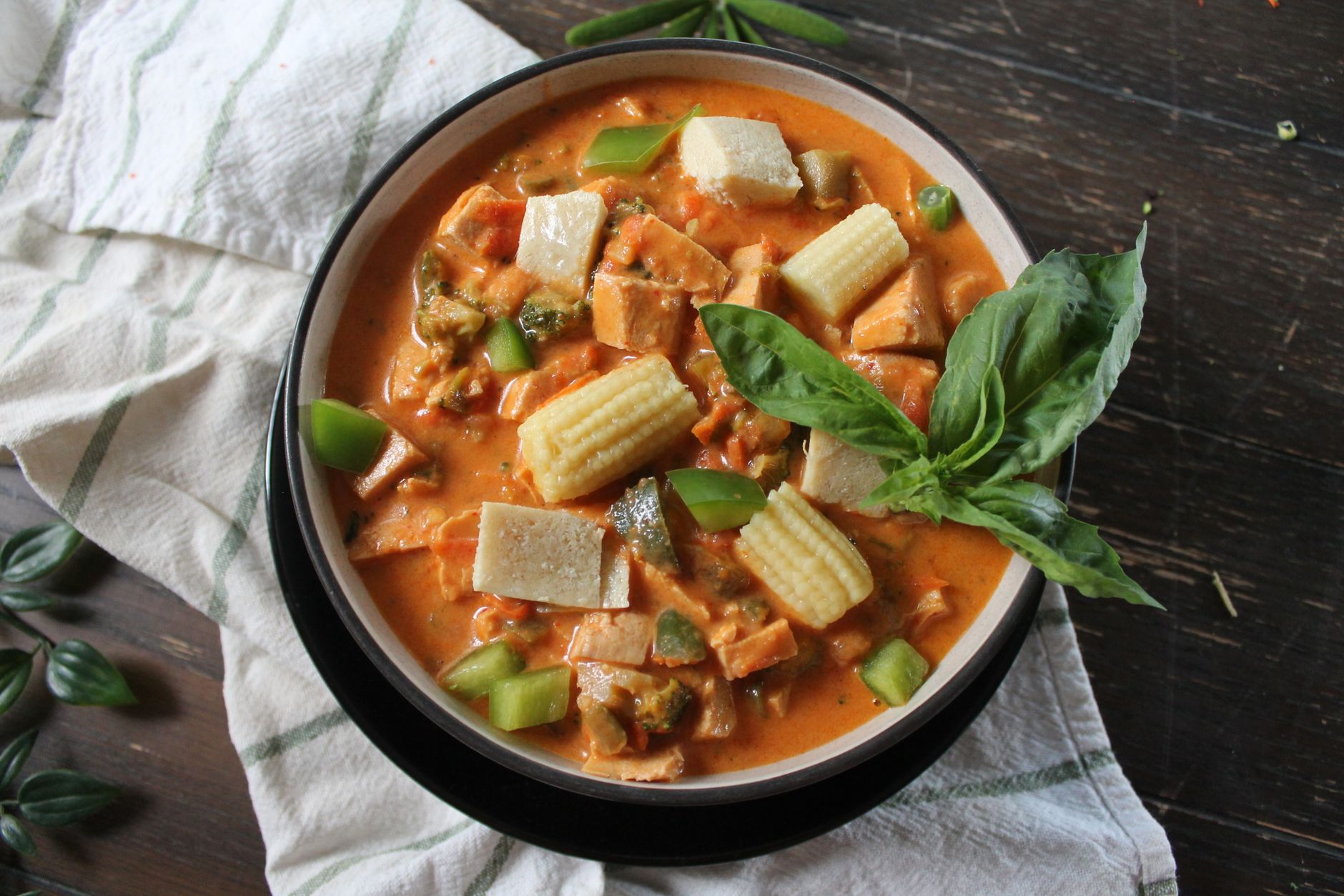 Thai Red Curry Vegetable Soup