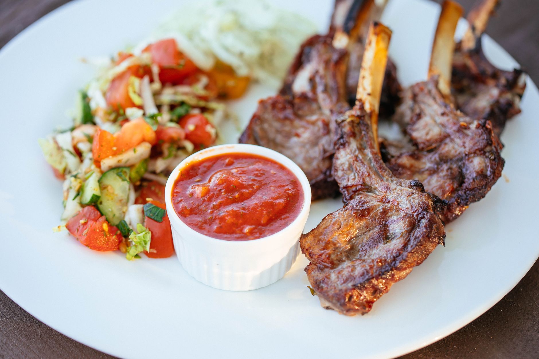 Chilli ginger lamb chops