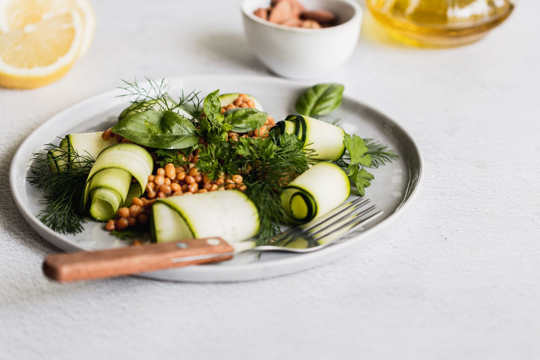 Zucchini Salad with Herbs and Red Onion