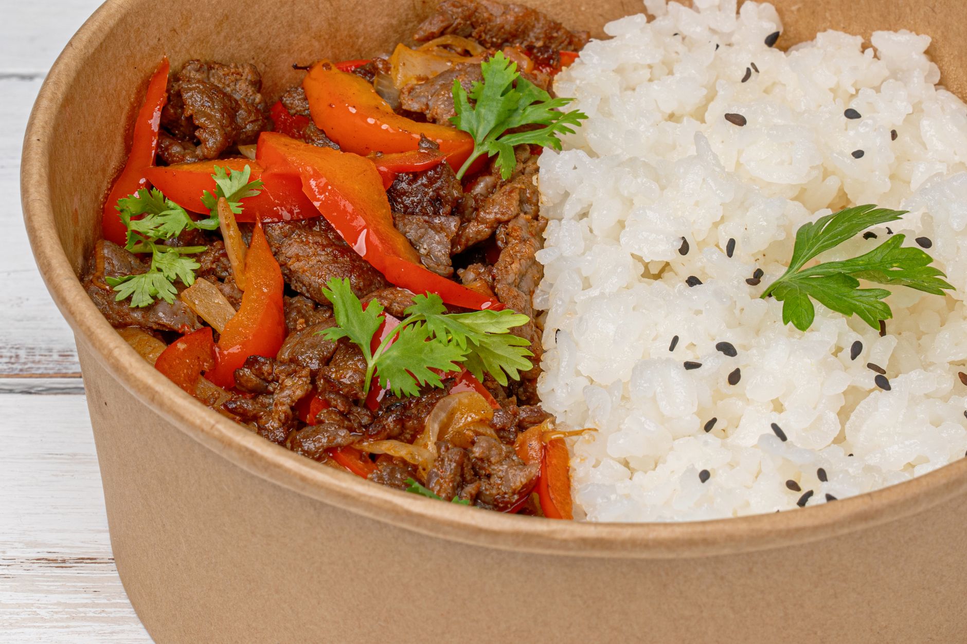 Beef and Tomato Rice Bowl