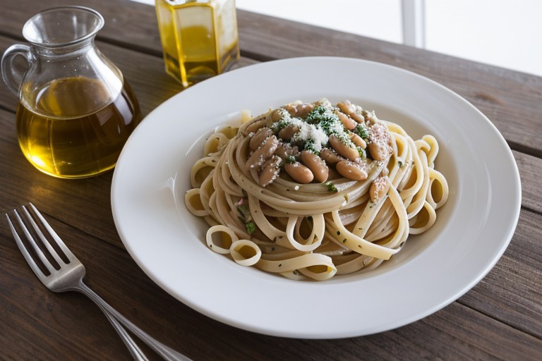 Tuscan White Bean Pasta