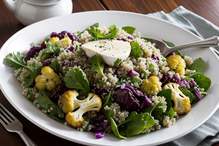 Roasted Cauliflower and Quinoa Salad