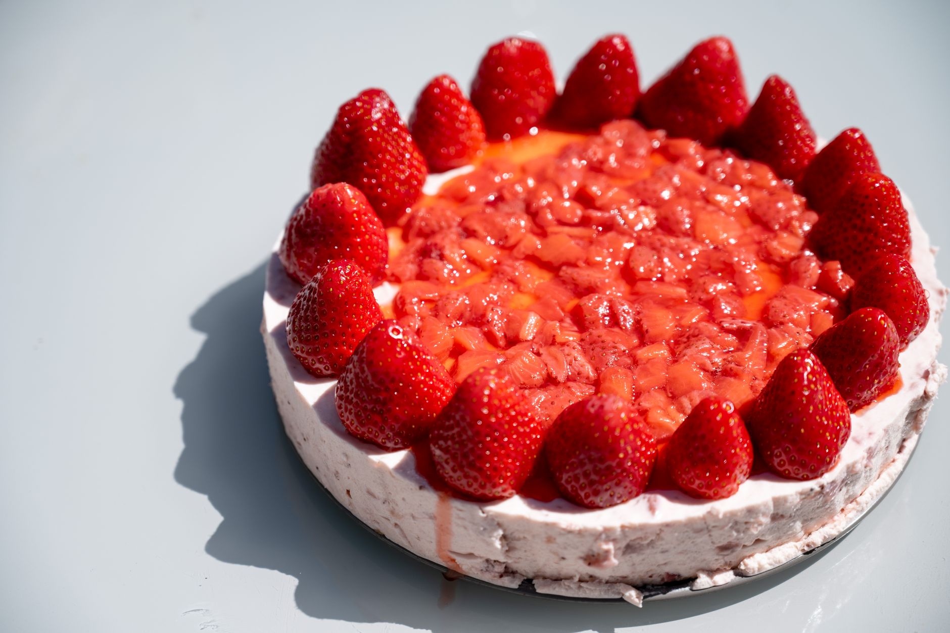 Strawberry Cheesecake Torte