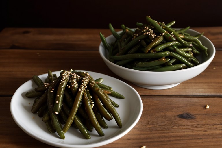 Sesame Roasted Green Beans