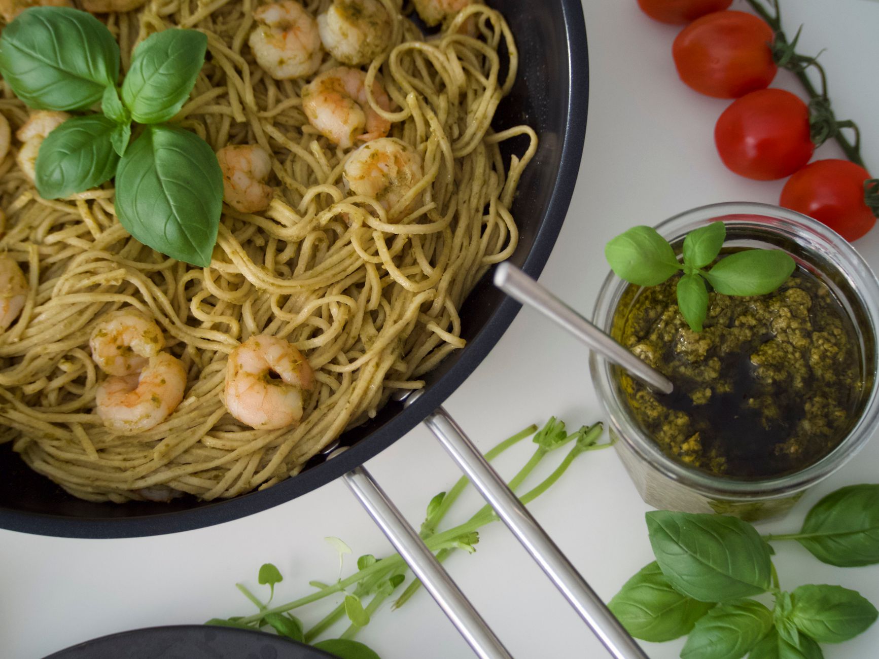 Rosemary Shrimp with Spaghetti