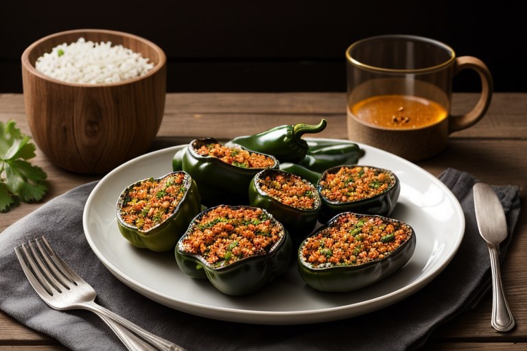 Stuffed Poblano Peppers