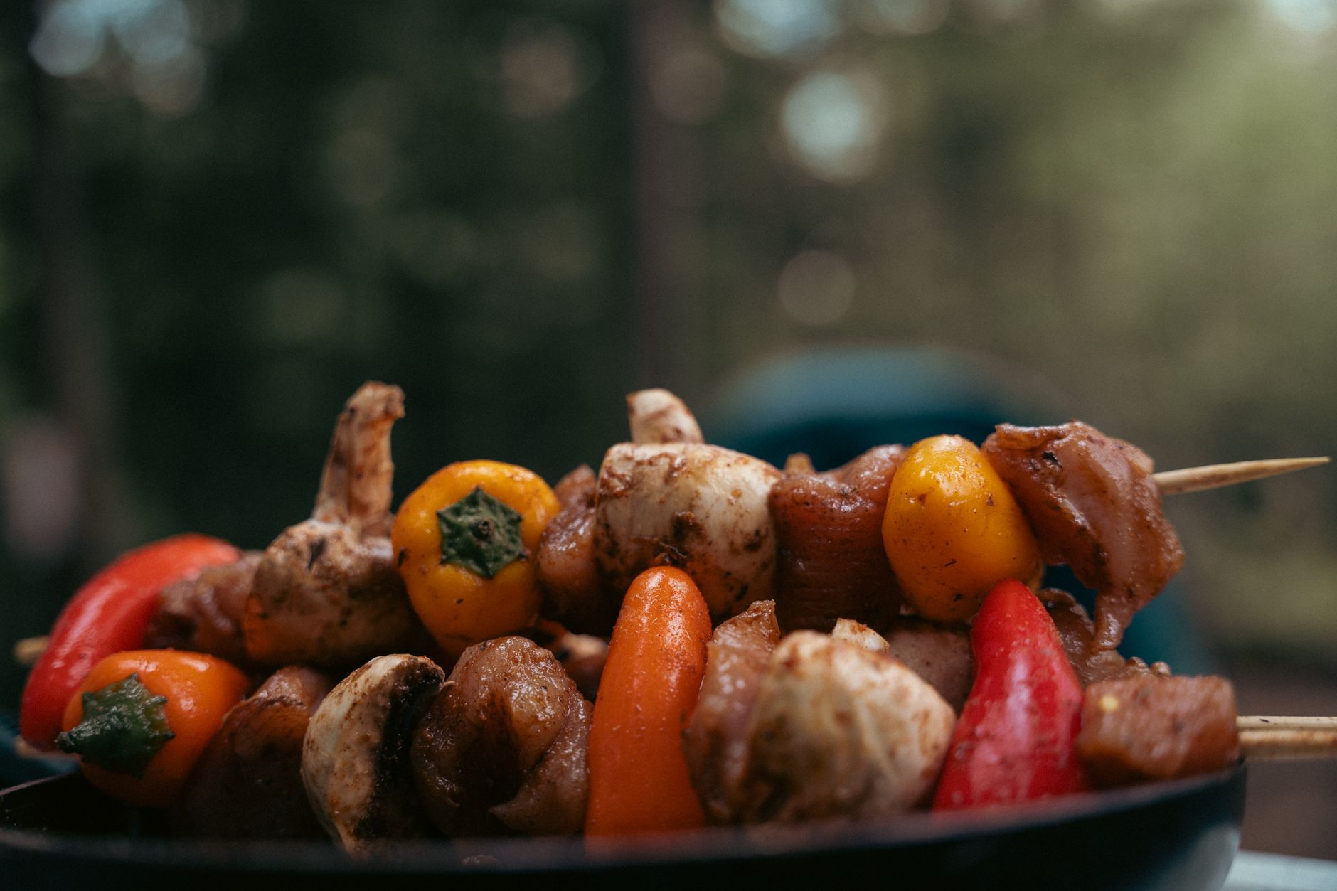 Smoky Grilled Mushroom Kebabs