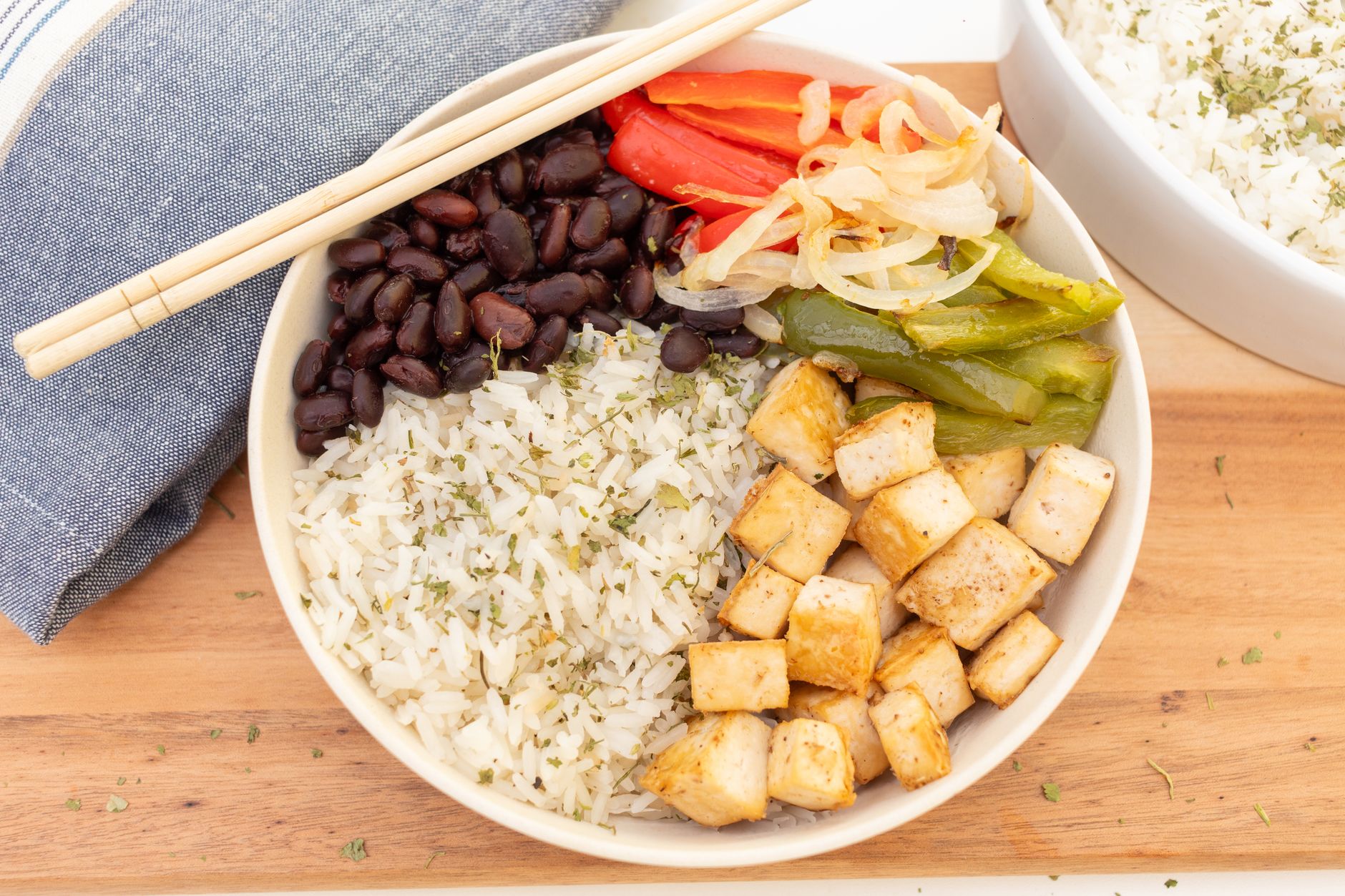 Blistered Green Bean Rice Bowl
