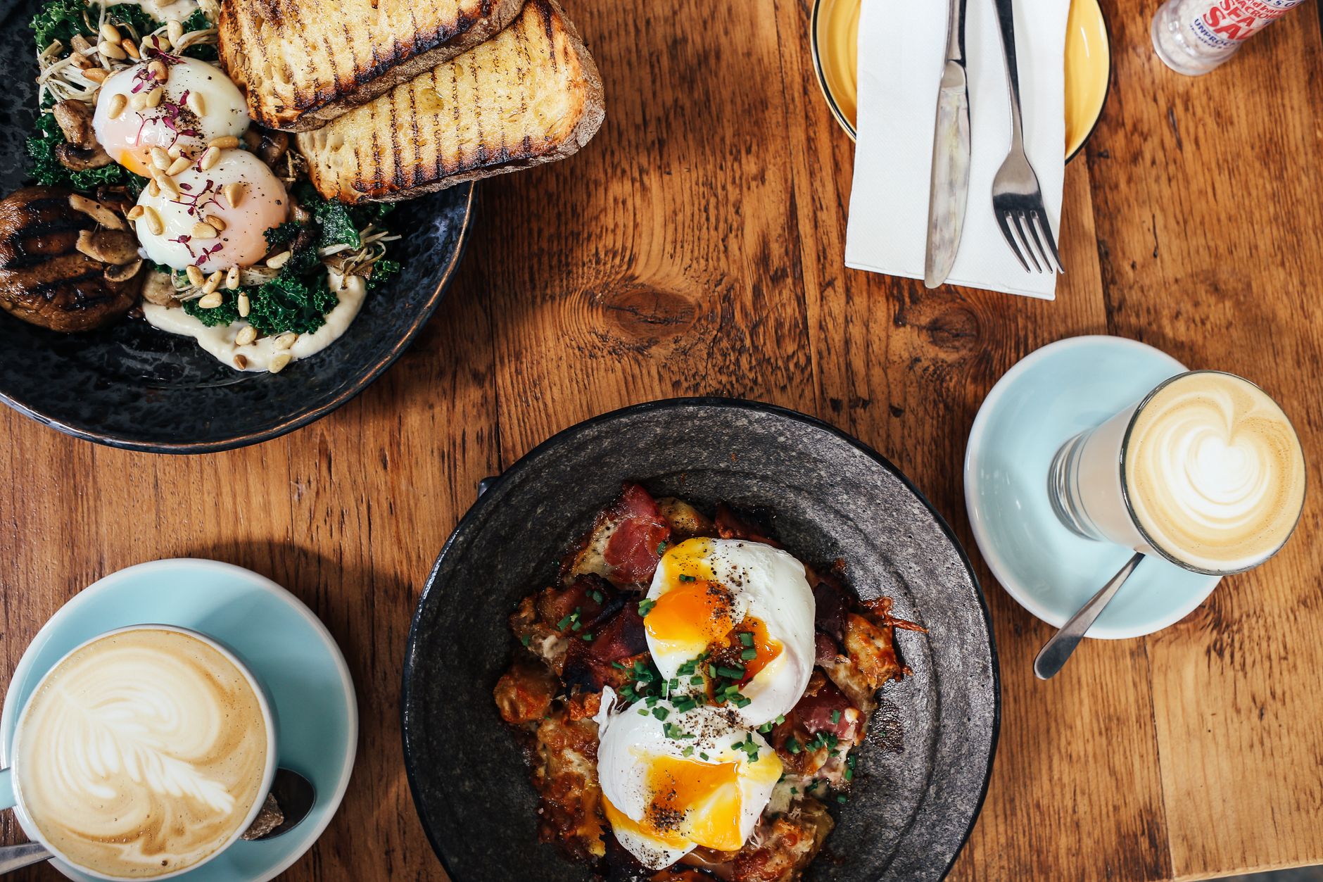Poached Eggs & Polenta