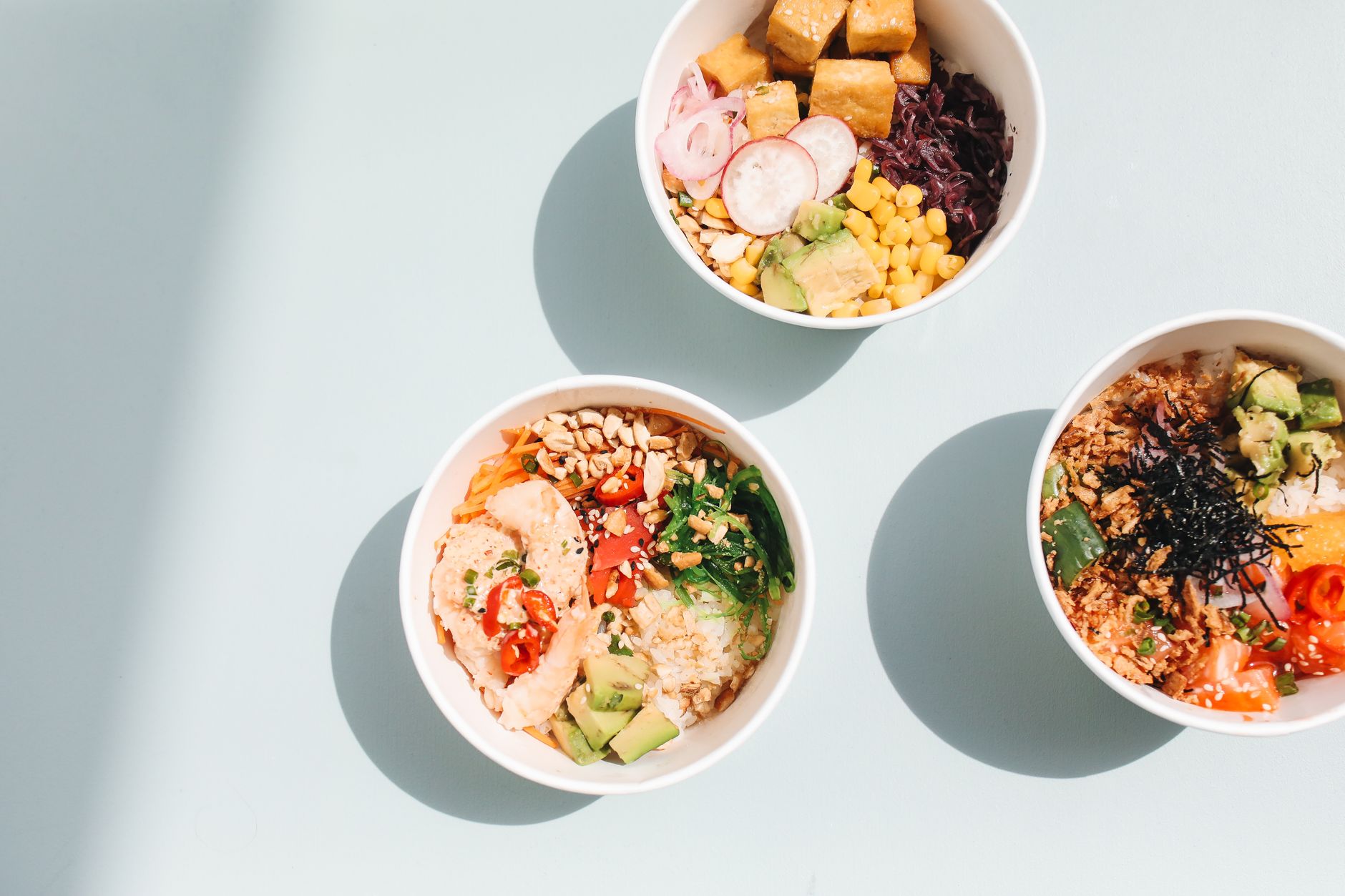 Chili Garlic Tofu Bowls