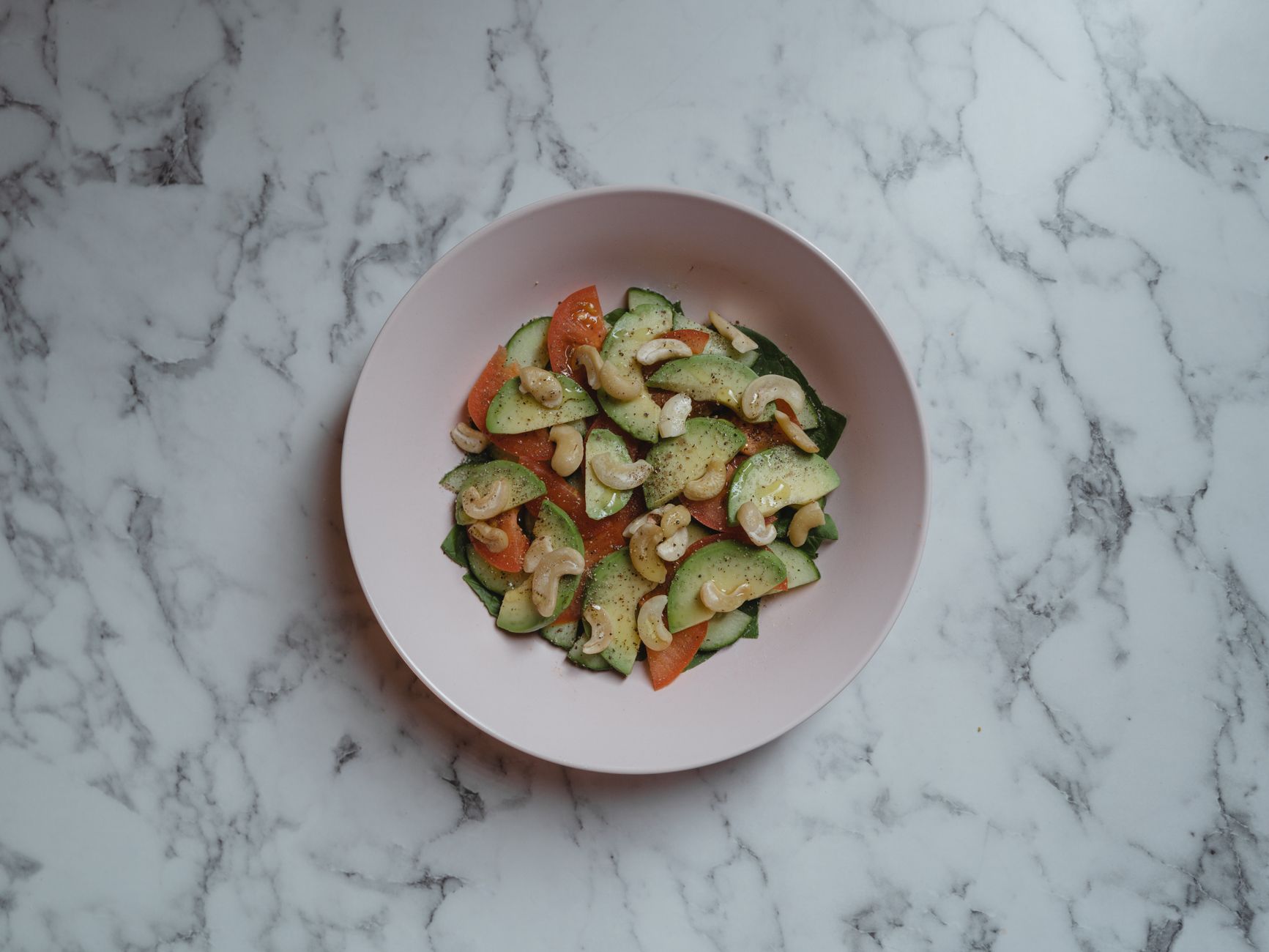 Kohlrabi, Cucumber and Tomato Salad