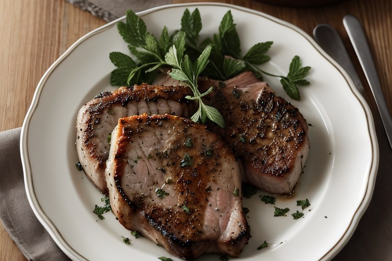 Herb-Rubbed Pork Chops