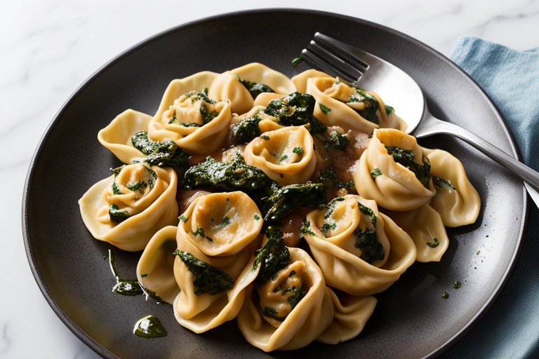 Spinach Tortellini Skillet