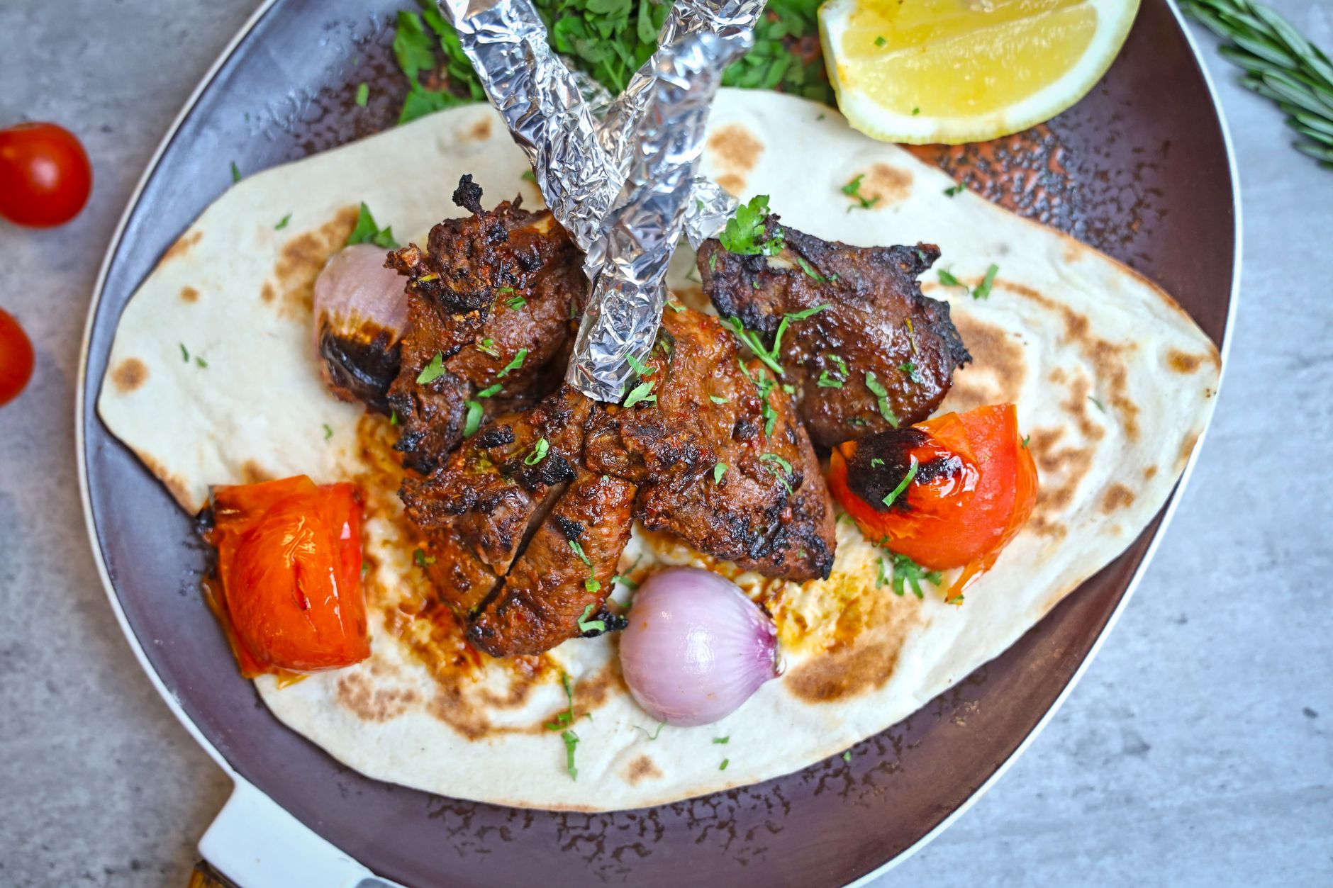 Lamb and Lemon Souvlaki