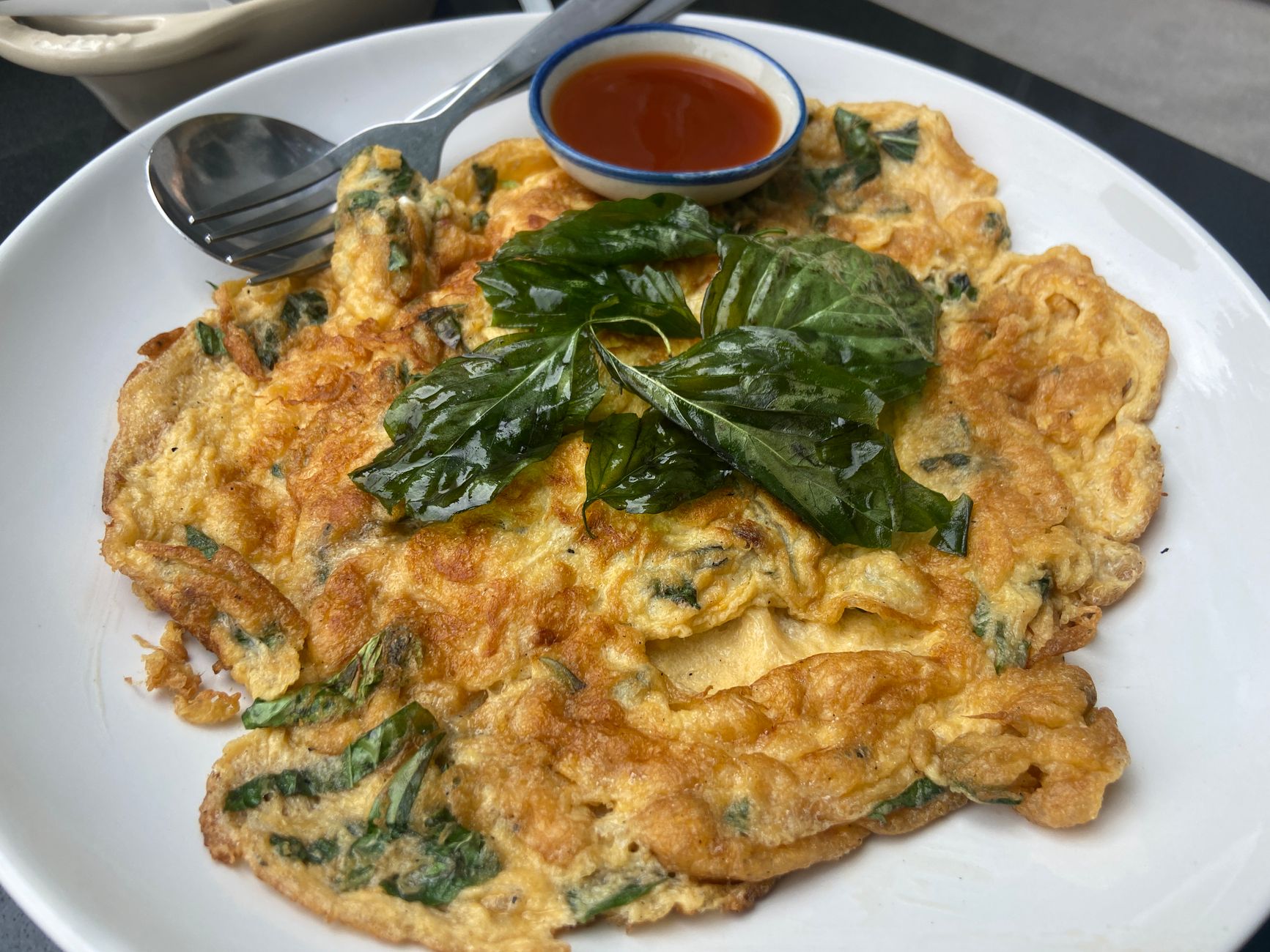 Scrambled Eggs with Spinach and Feta