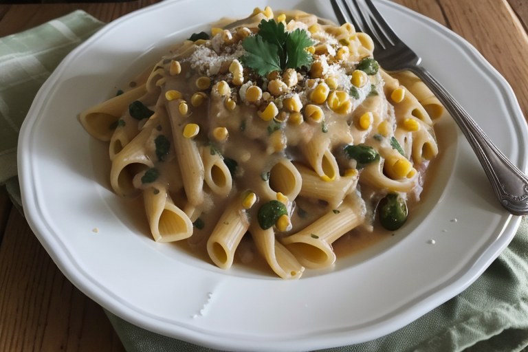 Creamy Vegetarian Enchilada Pasta