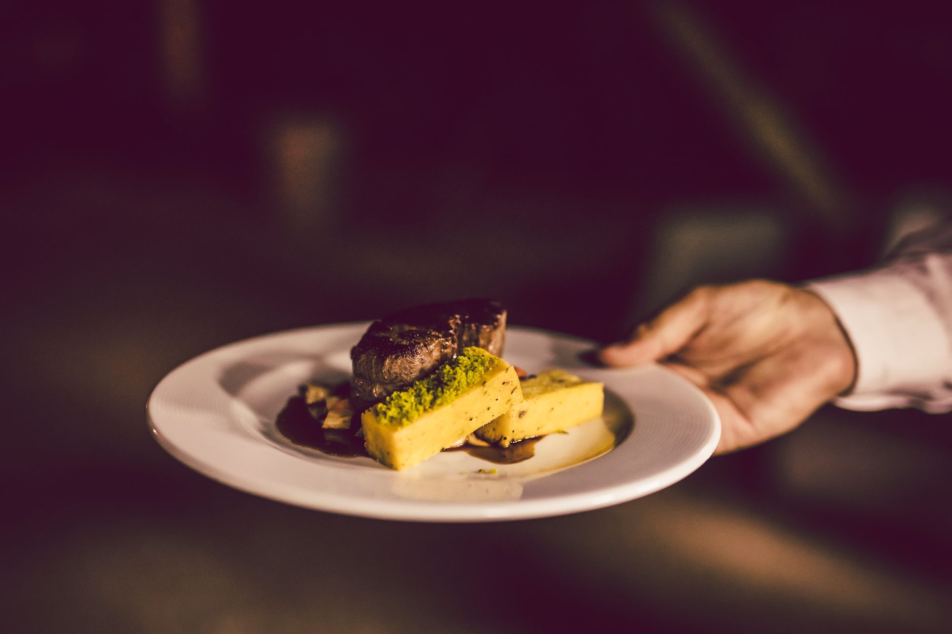 Beef with Polenta