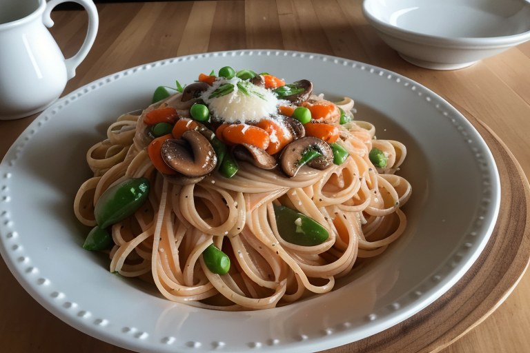 Angel Hair Pasta with Garden Vegetables