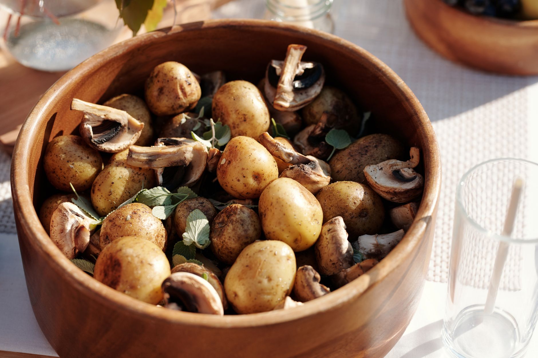 Slow Cooker Mushroom Potatoes