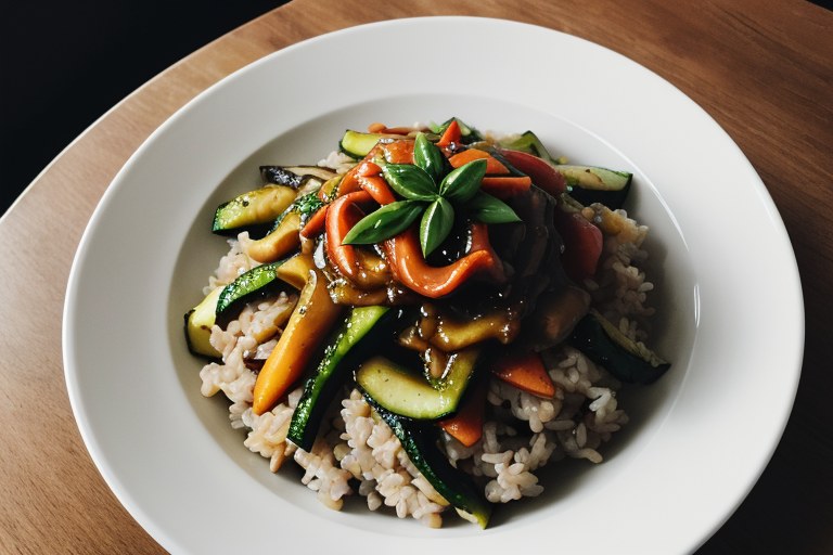 Brown Rice Veggie Stir-Fry