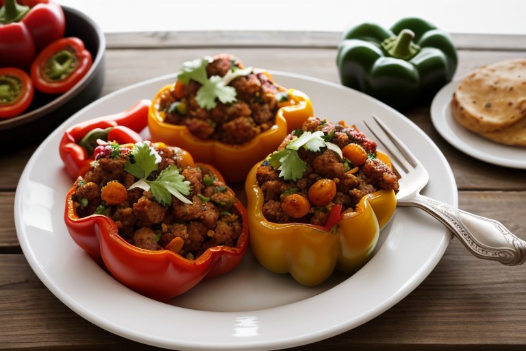 Chorizo Stuffed Bell Peppers
