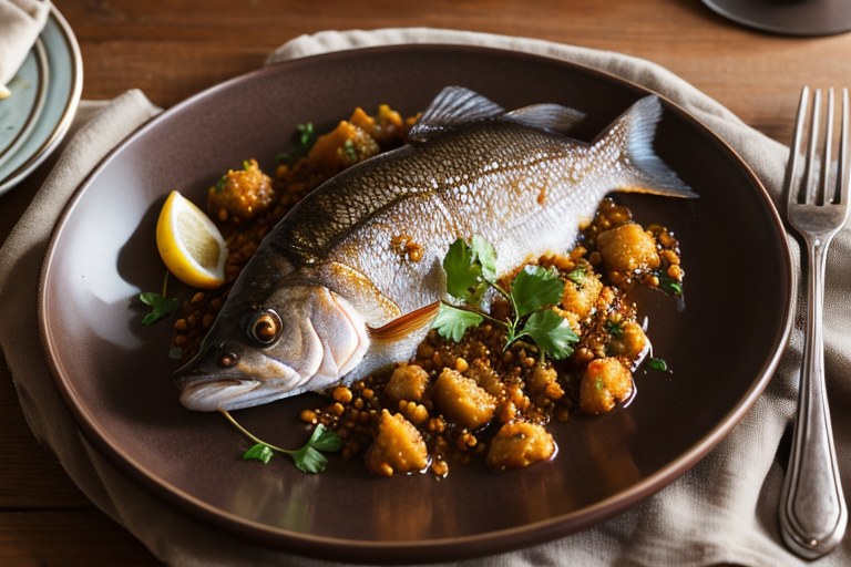 Barramundi with Moroccan spices