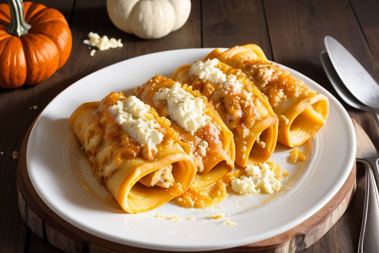 Cheese & Pumpkin-Filled Manicotti