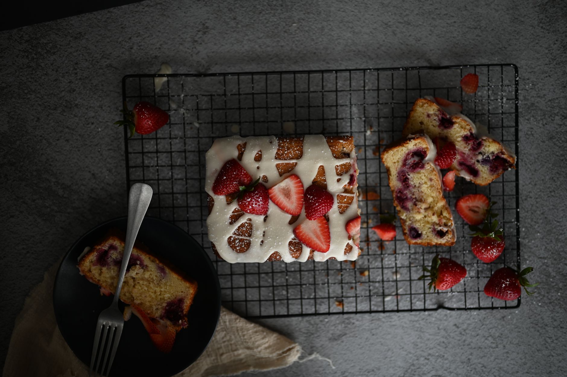 Strawberry Dump Cake