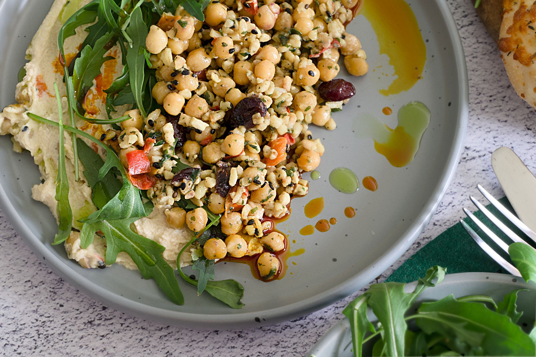Pesto Chickpea Salad