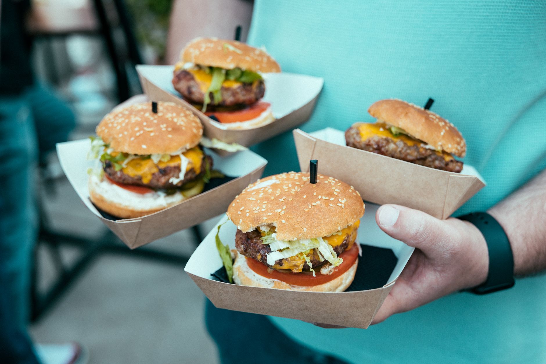 Falafel Beef Burgers
