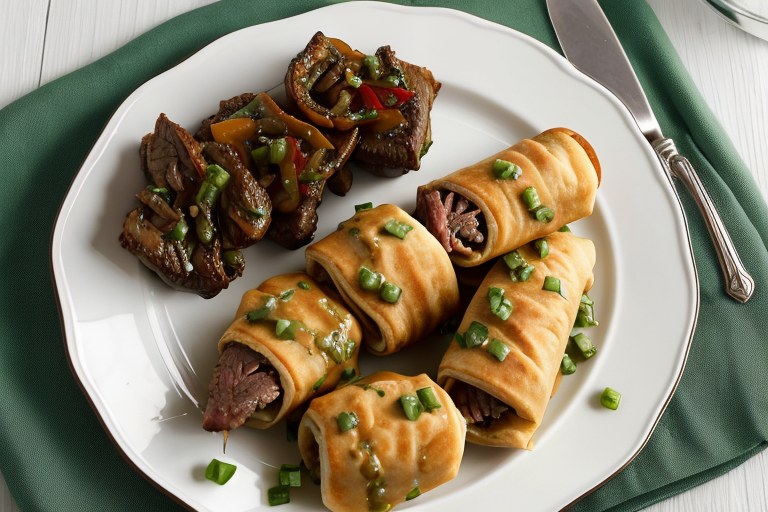 Philly Cheesesteak Egg Rolls