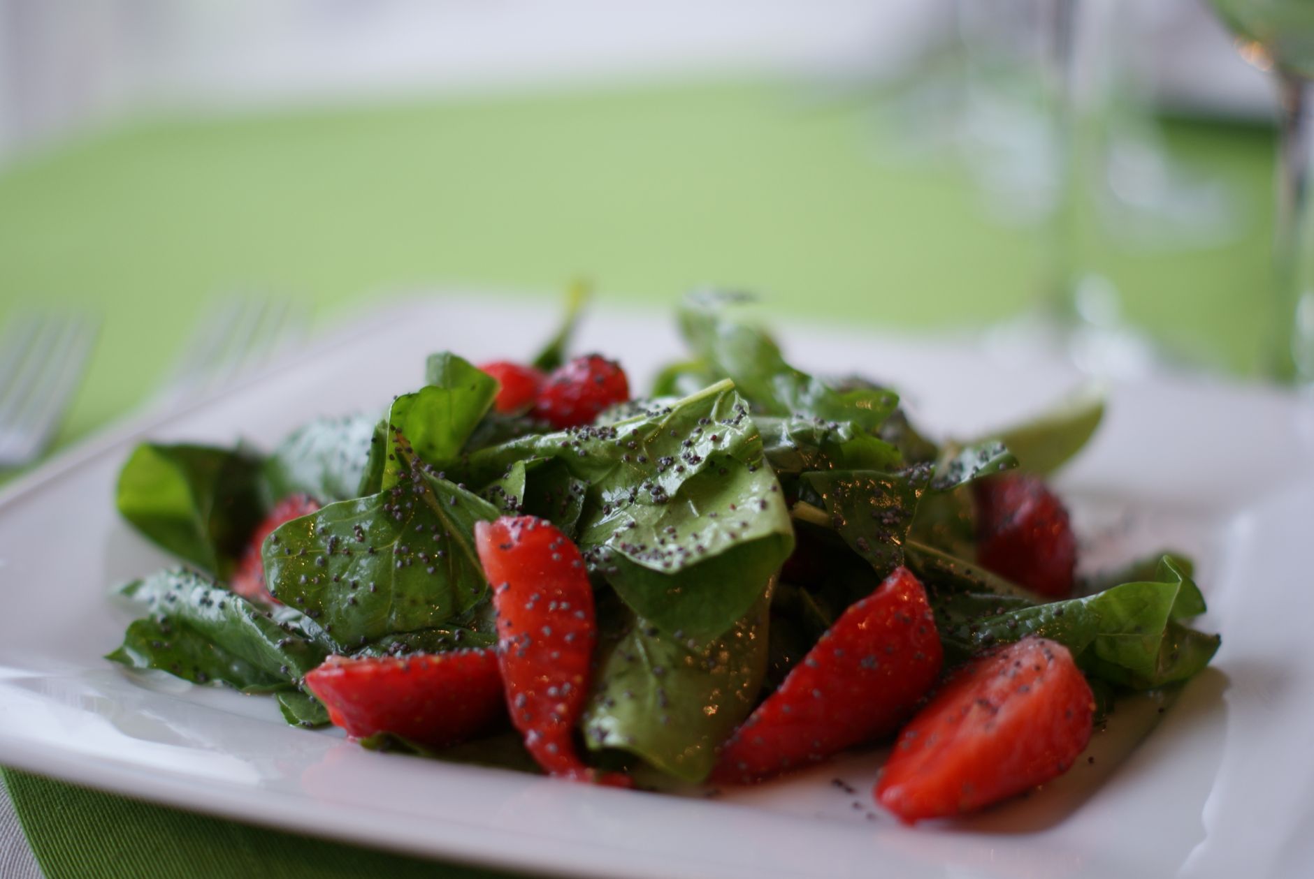 Strawberry Spinach Salad
