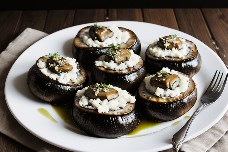 Feta-Stuffed Portobello Mushrooms