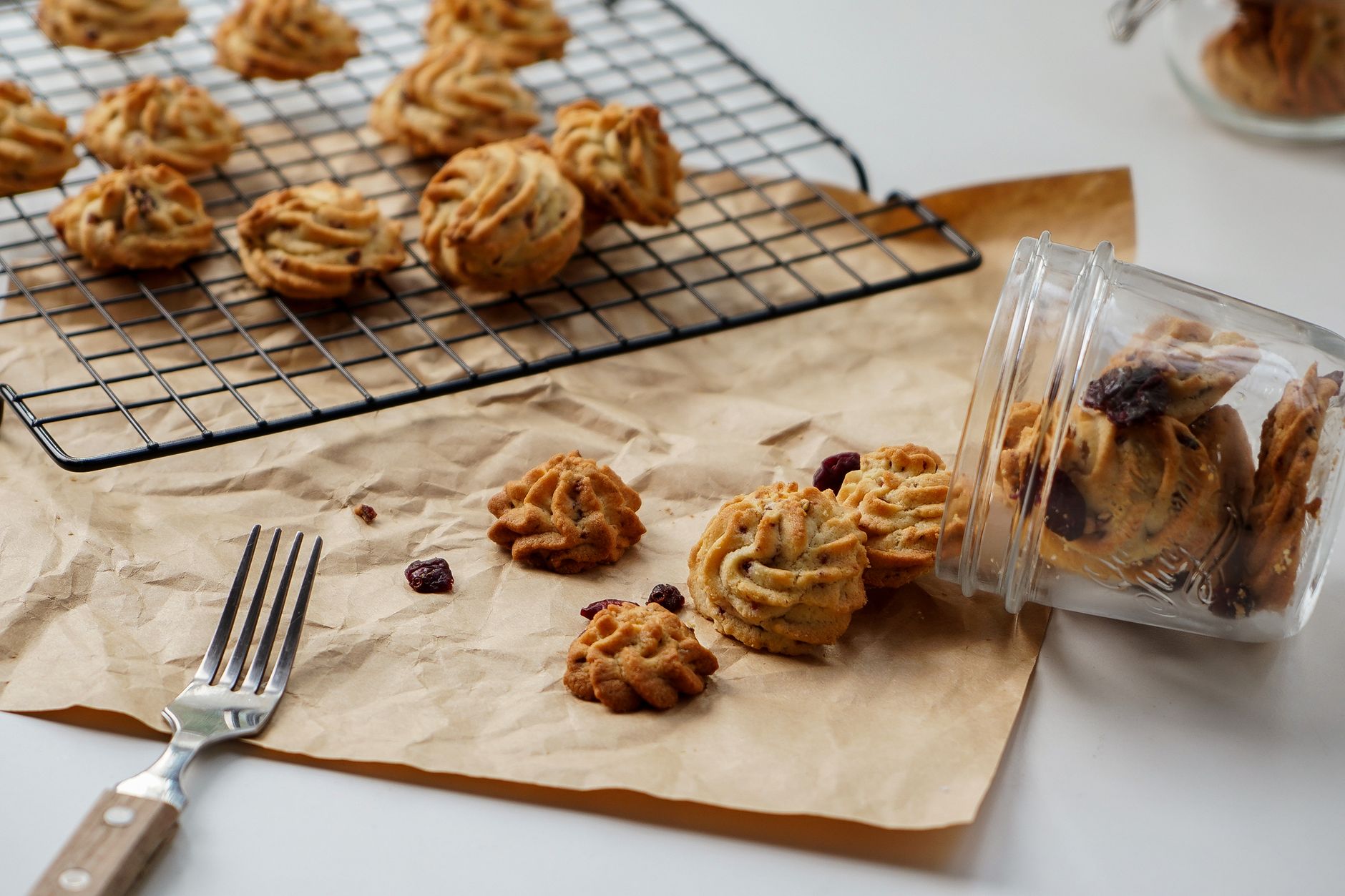 White Chocolate Cranberry Cookies