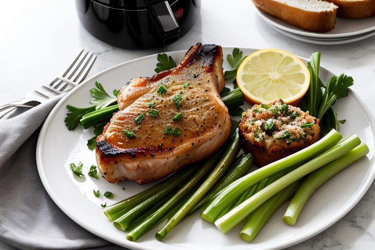Air-Fryer Stuffed Pork Chops