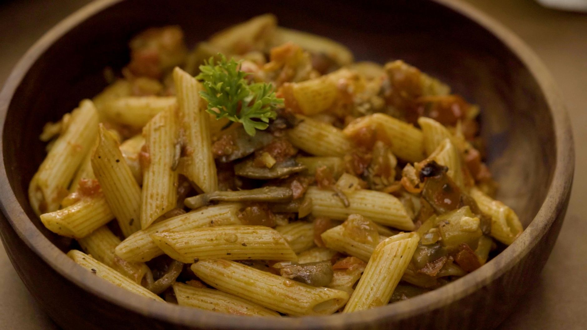 Pasta with Eggplant Sauce