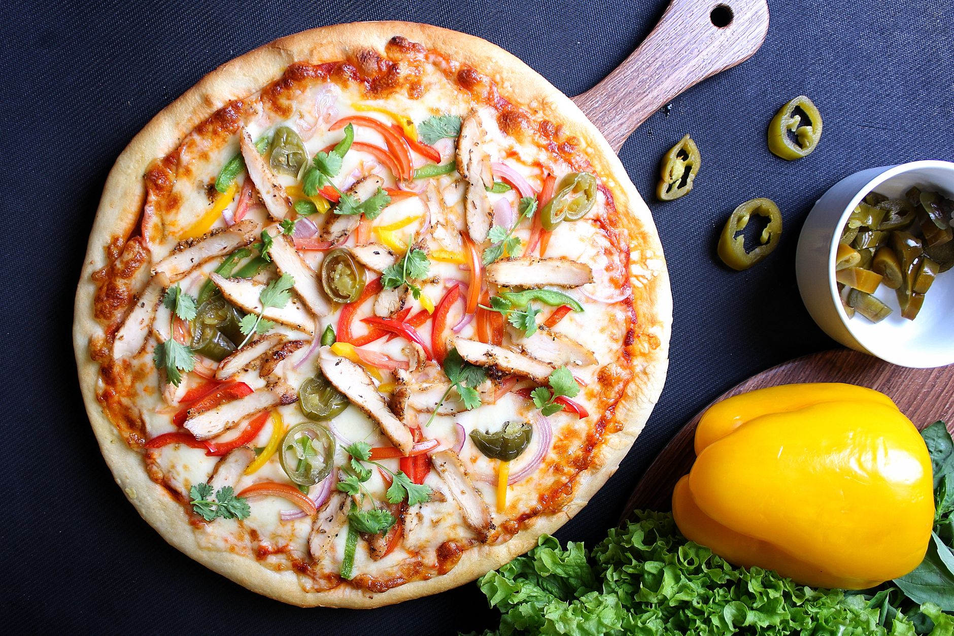 Chicken Salsa Pizza